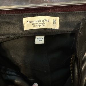 Abercrombie faux leather pants